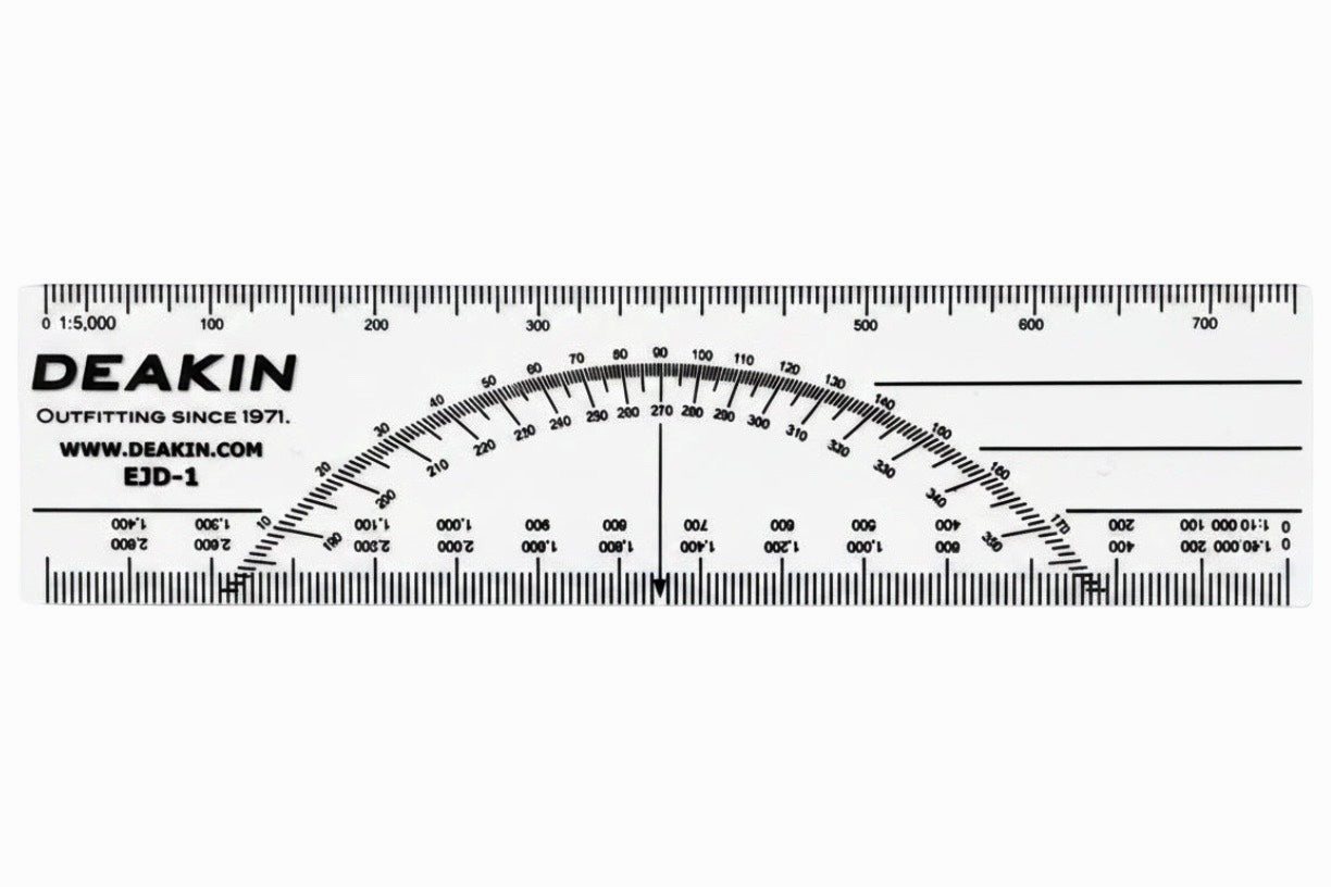 DEAKIN 6" C-Thru EJD Protractor Scale