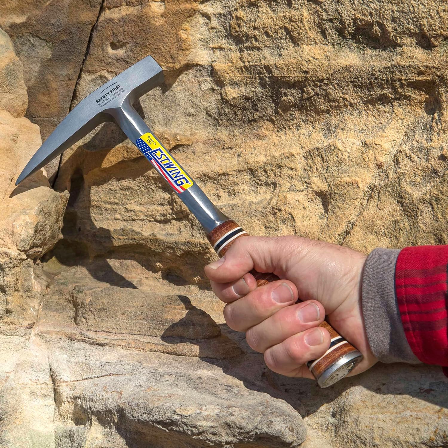 ESTWING E30 22oz Leather Grip Rock Hammer - Deakin Industries