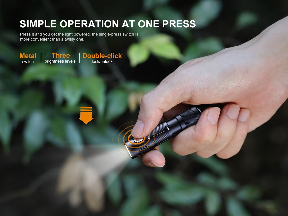 Fenix E05R Rechargeable Mini Flashlight / 400 Lumens