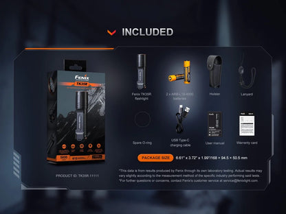 Fenix TK35R Rechargeable Tactical Flashlight / 5800 Lumens