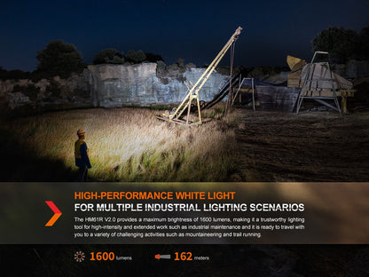 Fenix HM61R V2.0 Multifunctional Rechargeable Headlamp / 1600 Lumens