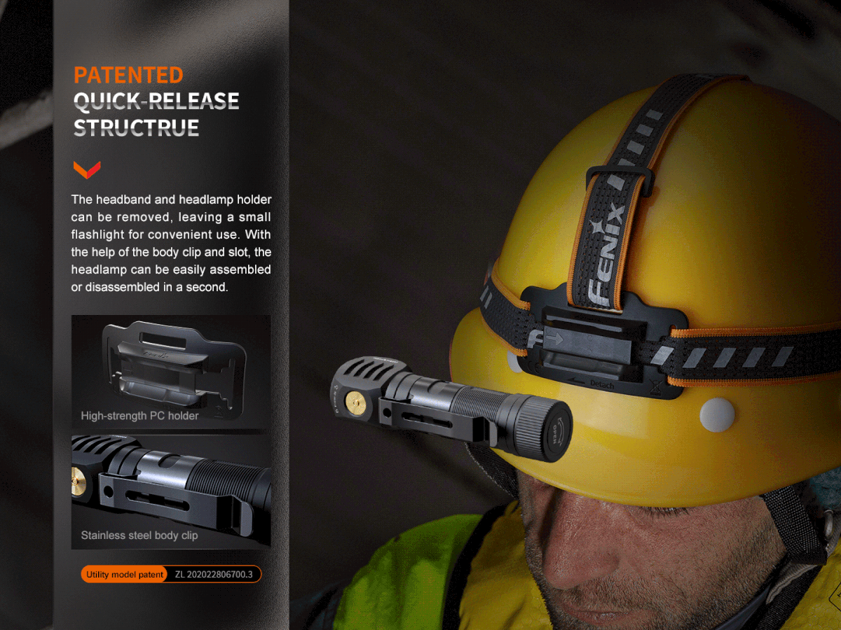 Fenix HM61R V2.0 Multifunctional Rechargeable Headlamp / 1600 Lumens