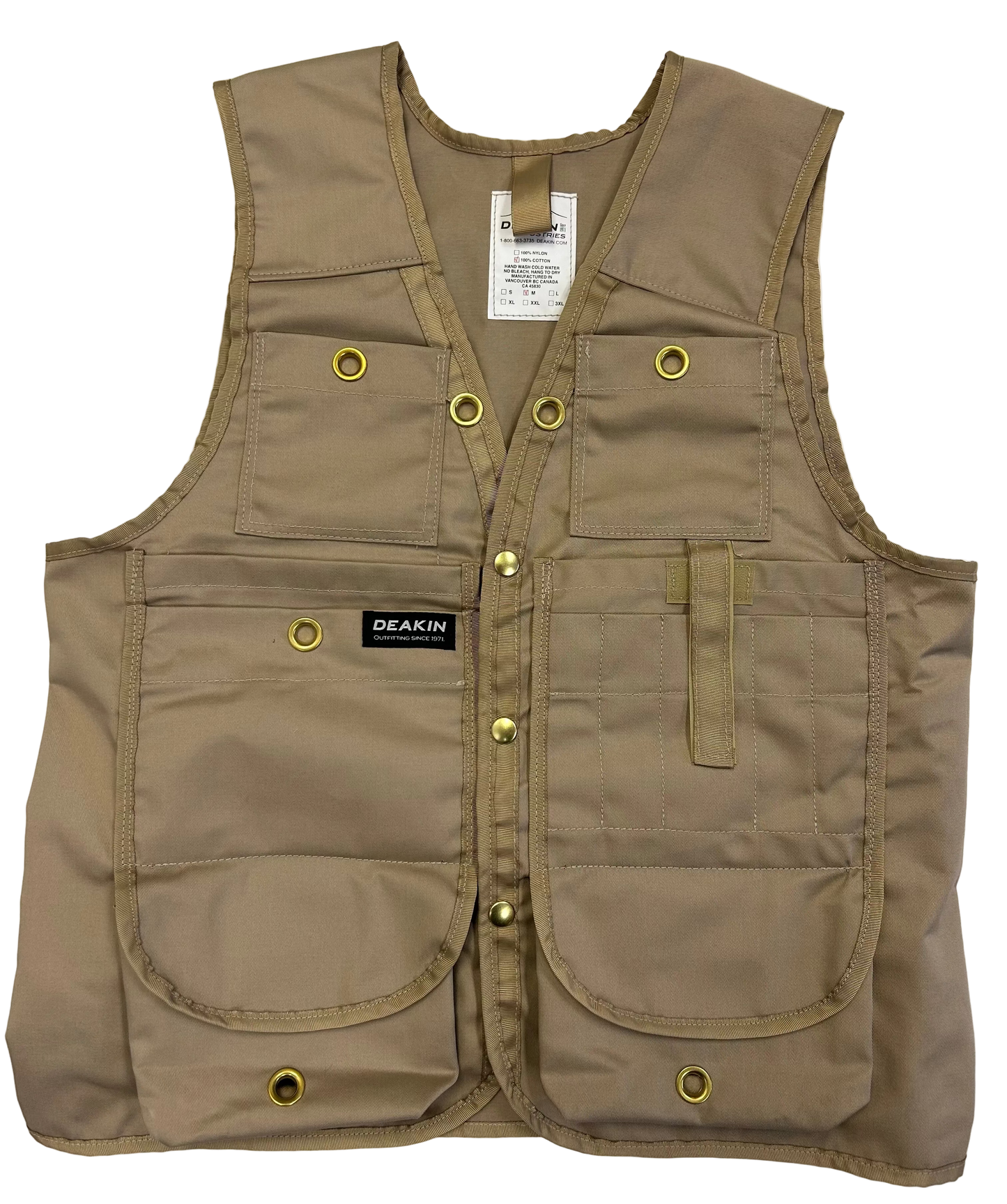 DEAKIN Lightweight Poly/Cotton Cruiser Vest (Beige)