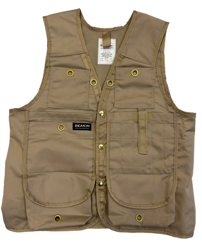 DEAKIN Lightweight Poly/Cotton Cruiser Vest (Beige)