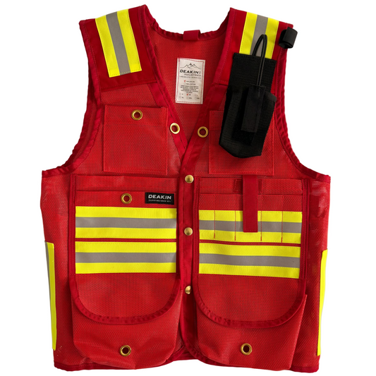DEAKIN Mesh Reflective Cruiser Vest c/w Radio Pocket