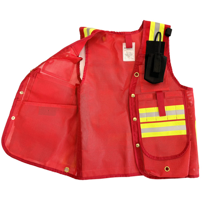 DEAKIN Mesh Reflective Cruiser Vest c/w Radio Pocket