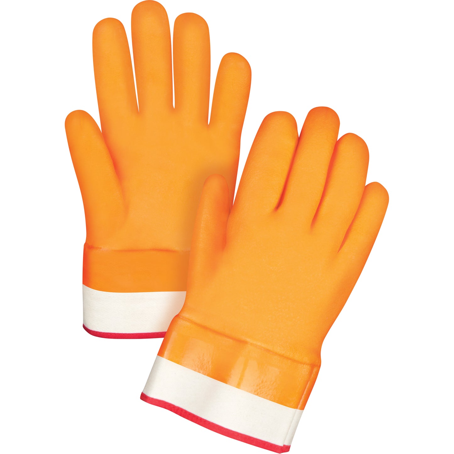 PVC Winter Lined Safety Cuff Gloves