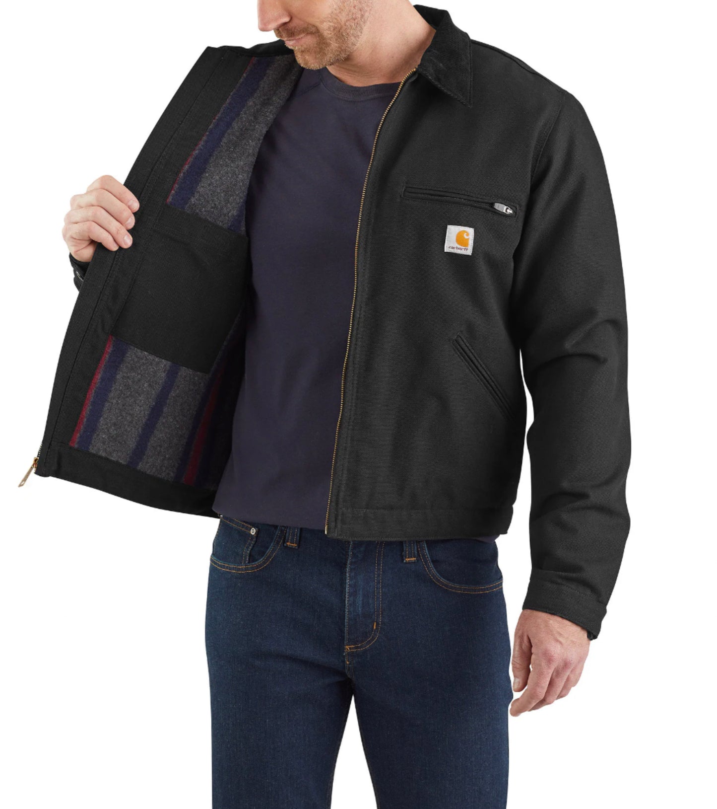 Carhartt 103828 Men's Washed Duck Detroit Jkt