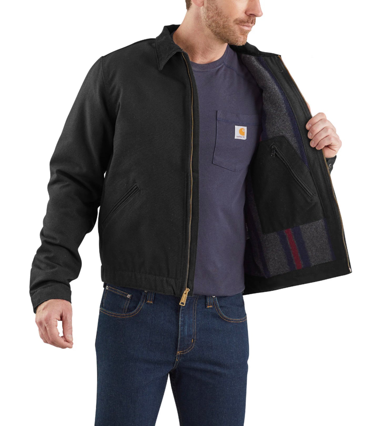 Carhartt 103828 Men's Washed Duck Detroit Jkt