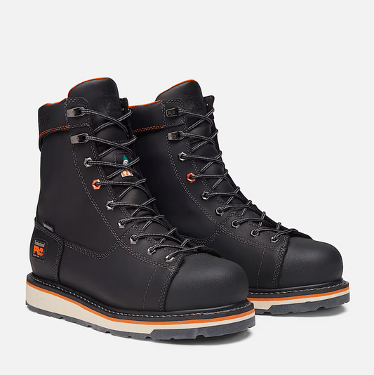 Timberland Gridworks 8" Alloy Toe Waterproof Work Boot Black