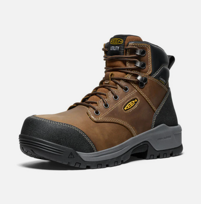 KEEN Men's CSA Evanston 6" Waterproof Boots (Carbon-Fiber Toe)