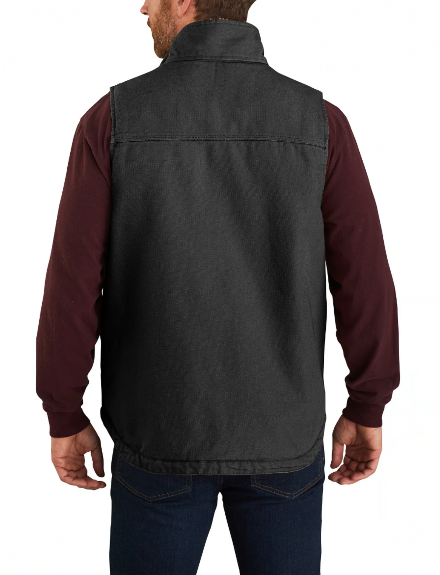 Carhartt 104277 Washed Duck Sherpa-Lined Mock-Neck Vest