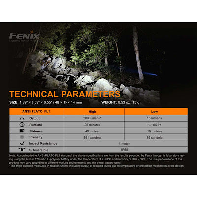 Fenix E02R Rechargeable Mini Keychain Light / 200 Lumens - Deakin Industries