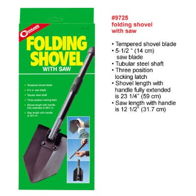 COGHLAN'S 9725 Folding Shovel w/Saw - Deakin Industries