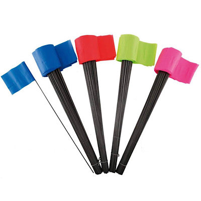 STONEBLAZE Wire Stake Marking Flag 4"x5" with 30" Wire - Deakin Industries