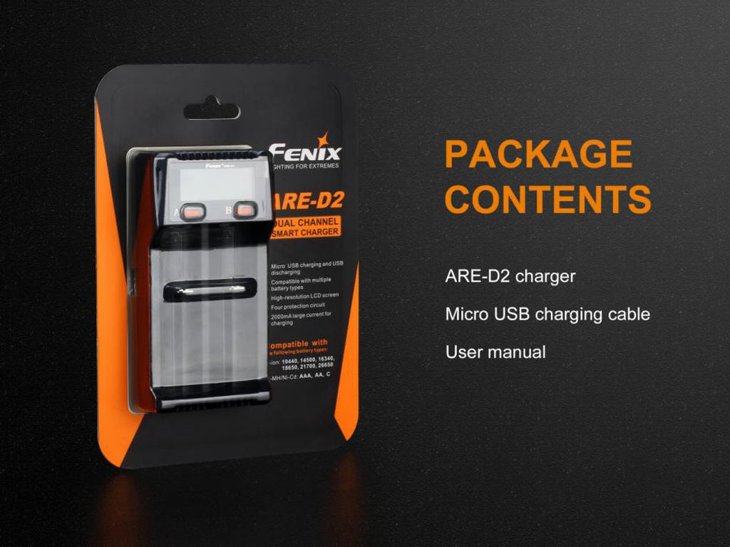 Fenix ARE-D2 Dual Channel Smart  Battery Charger